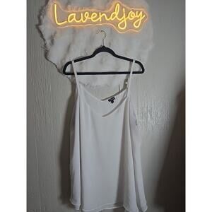 TORRID SOPHIE WHITE CHIFFON DOUBLE LAYER SWING CAMI TOP Plus Size 3